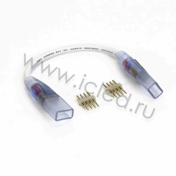 Соединитель гибкий 4pin для ленты 220V RGB, 220HR