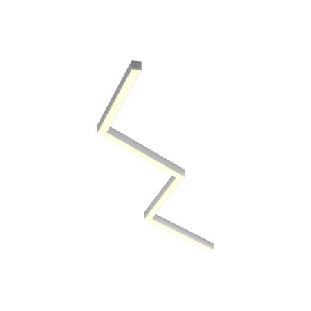 Светильник ЗигЗаг S50 (RAL9003 4x651mm-135 LT70 — 4K 54W)