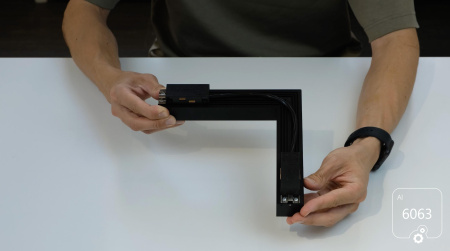 Светильник TrackLine Fold Angle (ral9005 200mm 200mm LT70 — 4K 10W 120deg)