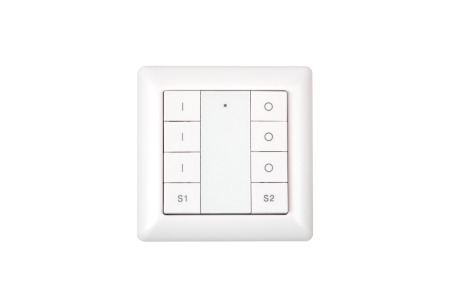 Настенная радио панель EASYBUS на 3 зоны и 2 сцены, 3В батарейка