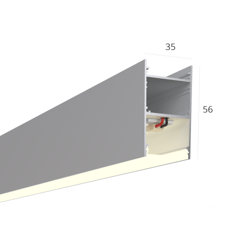 Линейный светильник LINE 3556 (Anod 500mm LT70 — 3K 7W)