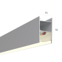Линейный светильник LINE 3556 (Anod 500mm LT70 — 3K 7W)