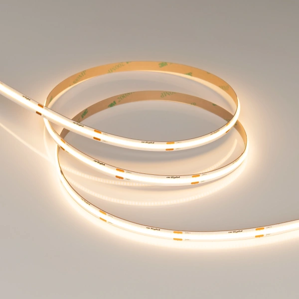 Светодиодная Лента COB-X480-8mm 24V Warm2700 (8 W/m, IP20, CSP, 5m) (Arlight, -)