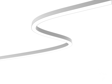 Линейный светильник 6063 Волна 70 75 (RAL9003 1000mm LT70 IP65 — 4K 30W)