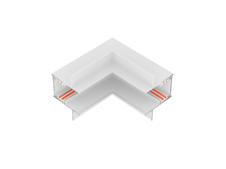 Соединительный элемент 6063 TrackLine Edgeless (L2 RAL9005)