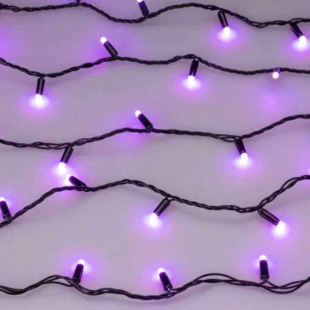 Светодиодная гирлянда ARD-STRING-CLASSIC-20000-BLACK-200LED-MILK-SYNC RGB (230V, 13W) (Ardecoled, IP65)