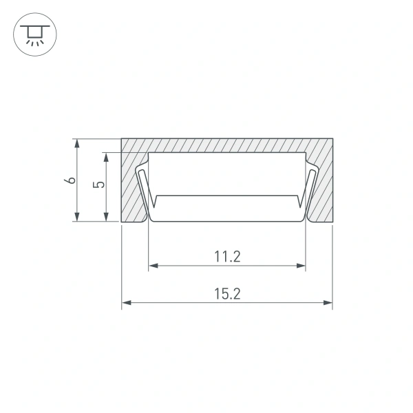 Профиль MIC-2000 ANOD White (Arlight, Алюминий)