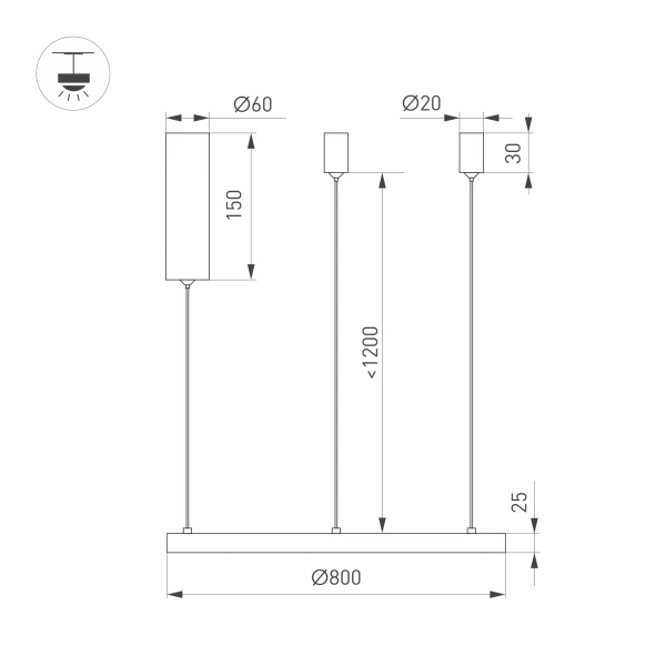 Светильник SP-CONGO-MULT-1-R800-42W Day4000 (BK, 120 deg, 230V) (Arlight, IP20 Металл, 5 лет)