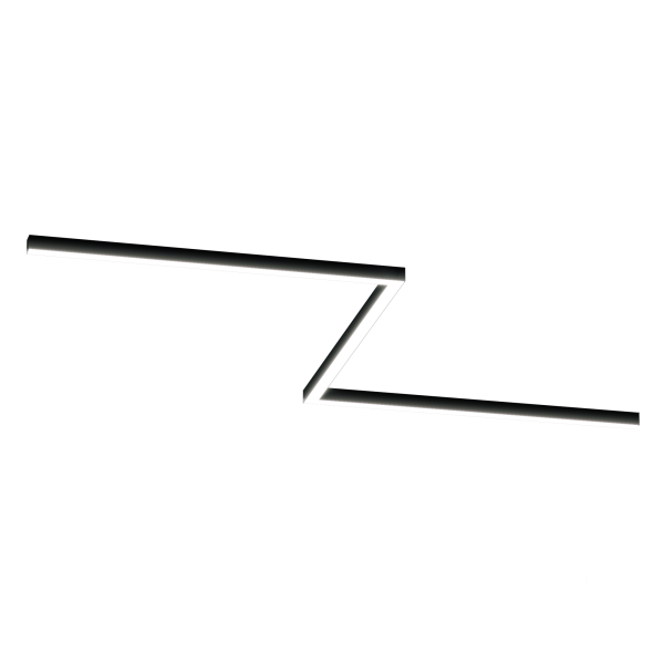 Светильник ЗигЗаг S50 (RAL9003 3x1250mm-90 LT70 — 3K 78W)