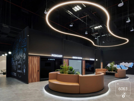 Линейный светильник 6063 Волна 70 75 (RAL9003 1000mm LT70 IP65 — 4K 30W)