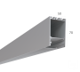 Алюминиевый LED профиль LINE 5070 ral9003 LT70 (с экраном) — 2500мм