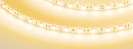 Светодиодная Лента RT-B60-10mm 12V Yellow (14.4 W/m, IP20, 5060, 5m) (Arlight, Открытый)