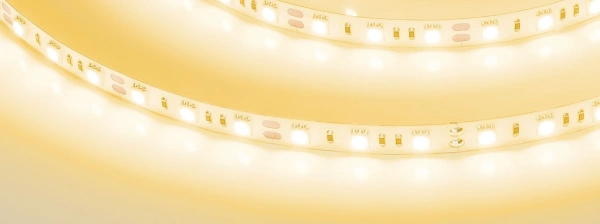 Светодиодная Лента RT-B60-10mm 12V Yellow (14.4 W/m, IP20, 5060, 5m) (Arlight, Открытый)