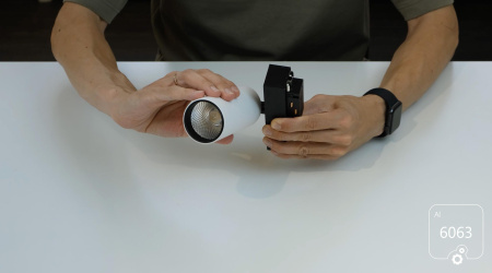 Светильник TrackLine Focus (RAL9005 D75 120mm — 3K 20W 38deg)