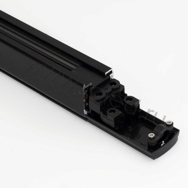 Трек для спотов 4L 1,5м 4X5 (''трехфазный'', 4 провода, черный)