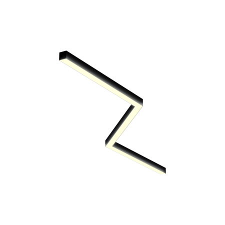 Светильник ЗигЗаг S50 (RAL9003 4x651mm-135 LT70 — 4K 54W)