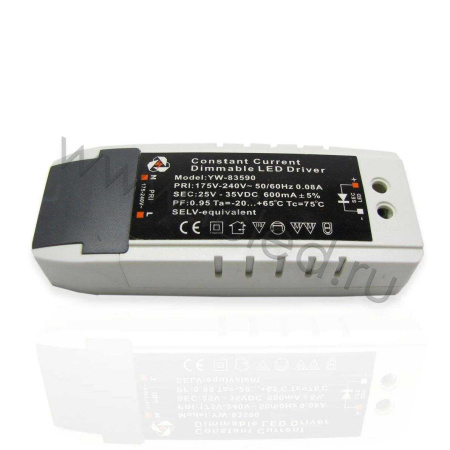 Светодиодный драйвер диммируемый YW-83590, LD107 (21W, 25-42V, 600mA)