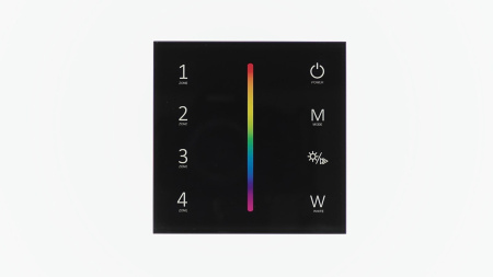 Сенсорная панель T24 Black IC79 (RGBW/RGB, 4 zone, RF 2.4GHz, 3VDC(AAAx2))