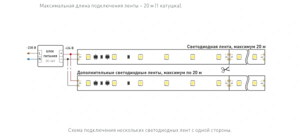 Светодиодная Лента RT-20000 24V White6000 (3528, 60 LED/m, 20m) (Arlight, 4.8 Вт/м, IP20)