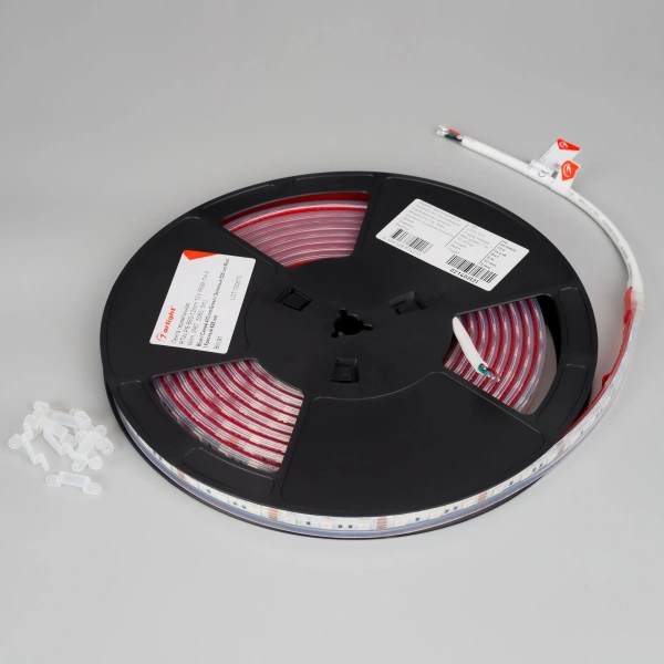 Светодиодная Лента герметичная RTW-PS-B60-12mm 12V RGB (14.4 W/m, IP67, 5060, 5m) (Arlight, 14.4 Вт/м, IP67)