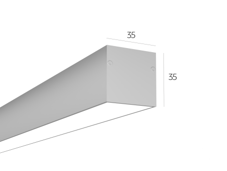 Линейный светильник LINE3535П (Anod 1000mm LT70 — 3K 31W)