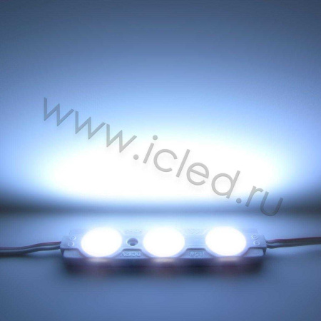 Светодиодный модуль прямоугольный 2835-3 ZB3T (1,5W, 12V, Cool White)