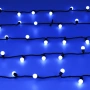 Светодиодная гирлянда ARD-BALL-CLASSIC-D17.5-20000-BLACK-200LED BLUE (230V, 14W) (Ardecoled, IP65)