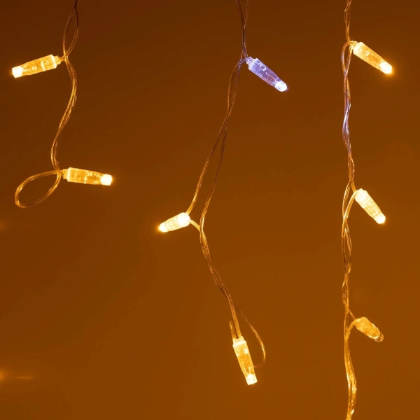 Светодиодная гирлянда ARD-EDGE-CLASSIC-2400x600-CLEAR-88LED-FLASH Yellow (230V, 6W) (Ardecoled, IP65)