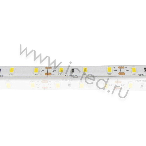 Светодиодная лента Standart PRO class, 5630, 60led/m, warm white,12V, IP65, P323
