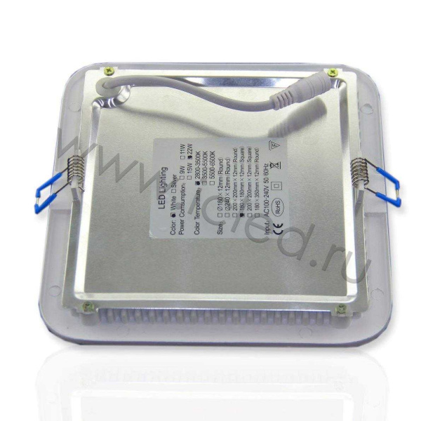 Светодиодный светильник встраиваемый IC-SW L180  (11W, Warm White)