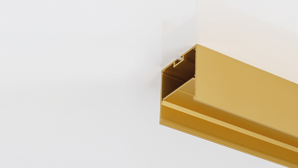 Алюминиевый профиль Design LED LS 5050, 2500 мм, золотой