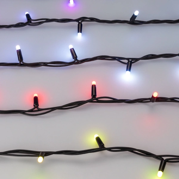 Светодиодная гирлянда ARD-STRING-PRO-10000-BLACK-100LED-MILK-LIVE RGB-DMX (24V, 10W) (Ardecoled, IP65)