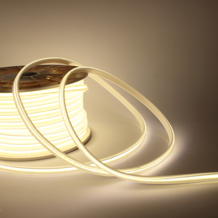 Светодиодная лента COB 280 chip/m, 220V, 15W/m, day white, IP68, 280DW