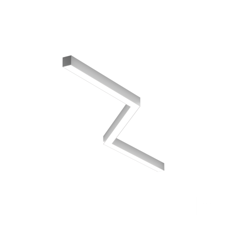 Светильник ЗигЗаг S50 (RAL9003 4x651mm-135 LT70 — 4K 54W)