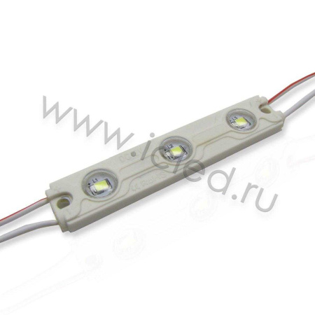 Светодиодный модуль прямоугольный 2835-3 М763 (0,6W, 12V, Cool White)