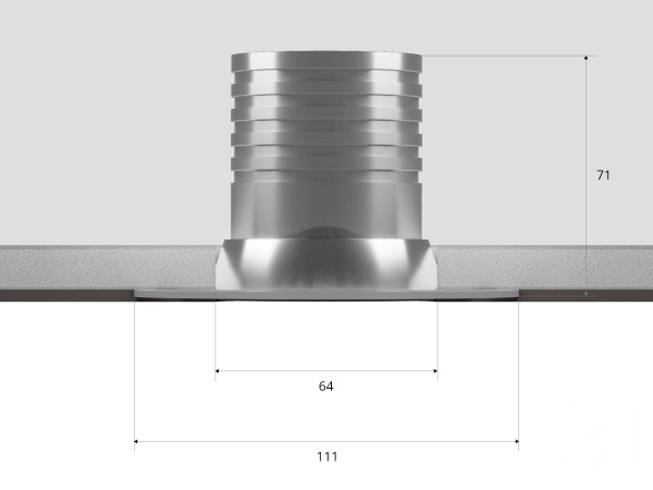 Светильник POINT HIDE (RAL9003— GU10)