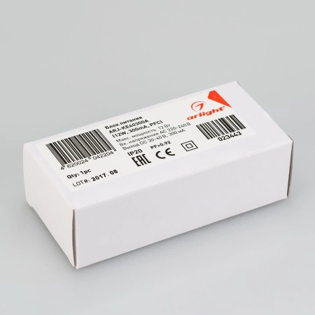 Блок питания ARJ-KE40300A (12W, 300mA, PFC) (Arlight, IP20 Пластик, 5 лет)