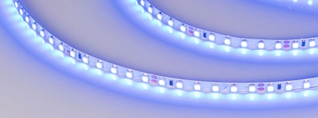 Светодиодная Лента RT 2-5000 24V Blue 5mm 2x (3528, 600 LED, LUX) (Arlight, 9.6 Вт/м, IP20)