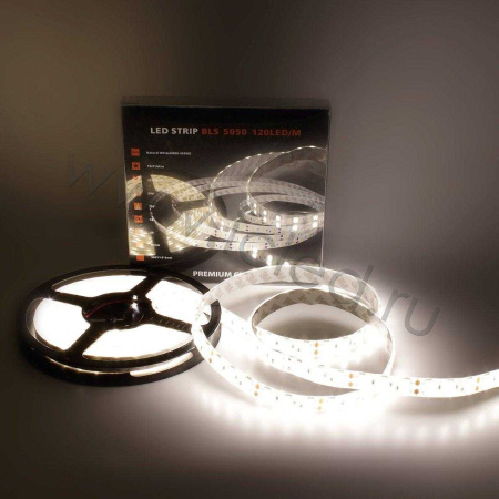 Светодиодная лента Class Premium, 5050, 120 led/m, Day White, 24V, IP65, А12