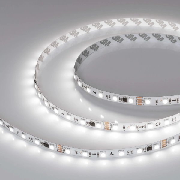 Светодиодная Лента SPI-B60-10mm 24V White6000-PX6-RAM (15 W/m, IP20, 5060, 5m) (Arlight, бегущий огонь)