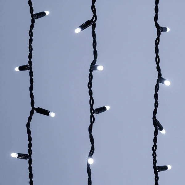 Светодиодная гирлянда ARD-CURTAIN-PRO-2000x3000-BLACK-760LED-STD WHITE (230V, 70W) (Ardecoled, IP65)