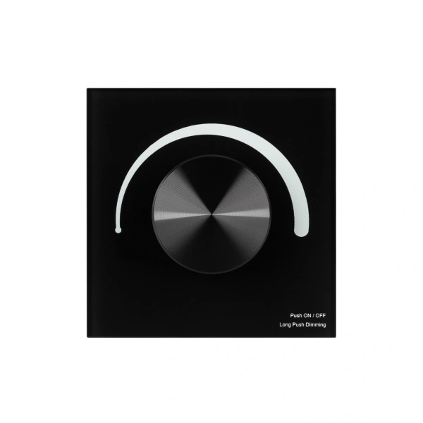 Панель SMART-P1-DIM-G-IN Black (3V, Rotary, 2.4G) (Arlight, IP20 Пластик, 5 лет)