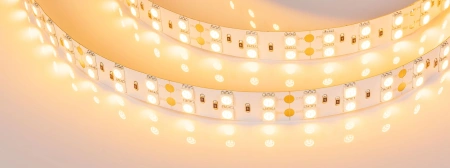 Светодиодная Лента RT 2-5000 24V Yellow 2x2 (5060, 600 LED, LUX) (Arlight, 28.8 Вт/м, IP20)