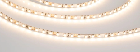 Светодиодная Лента RT-A120-5mm 12V Warm3000 (9.6 W/m, IP20, 2835, 5m) (Arlight, 9.6 Вт/м, IP20)