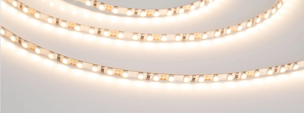 Светодиодная Лента RT-A120-5mm 12V Warm2400 (9.6 W/m, IP20, 2835, 5m) (Arlight, 9.6 Вт/м, IP20)