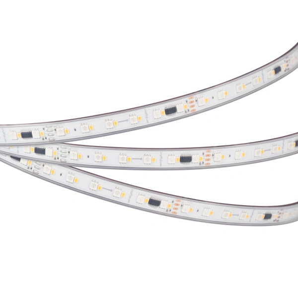Светодиодная Лента герметичная SPI-P-BA120-14mm 24V RGBW-Day-PX6-BPT (16 W/m, IP66, 5060/2835, 5m) (Arlight, бегущий огонь)