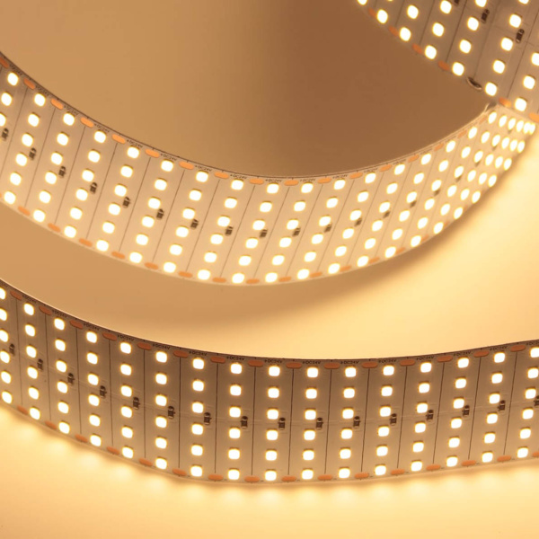 Светодиодная лента Lux Class, 2835, 600 led/m, шестирядная, warm white, 24V, 48W/m, IP20, X17