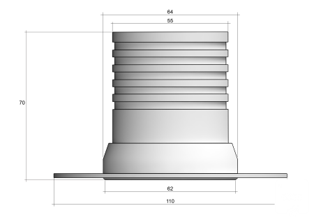 Светильник POINT HIDE (Silver — GU10)