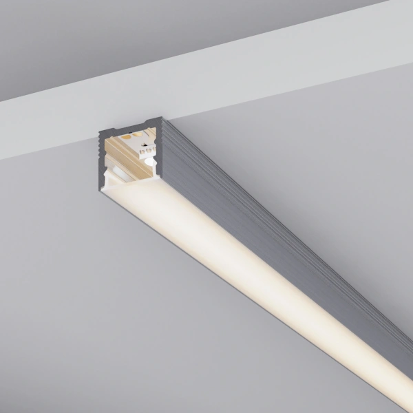 Профиль с экраном SL-SLIM-H13M-2500 ANOD+OPAL (Arlight, Алюминий)