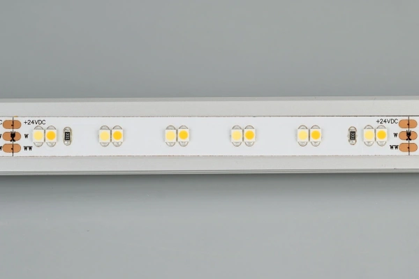 Светодиодная Лента RT 6-5000 24V White-MIX 2x (3528, 120 LED/m, LUX) (Arlight, 9.6 Вт/м, IP20)